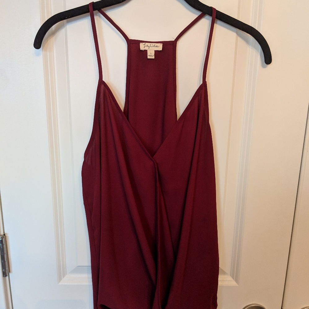 Razor Back Chiffon Tank